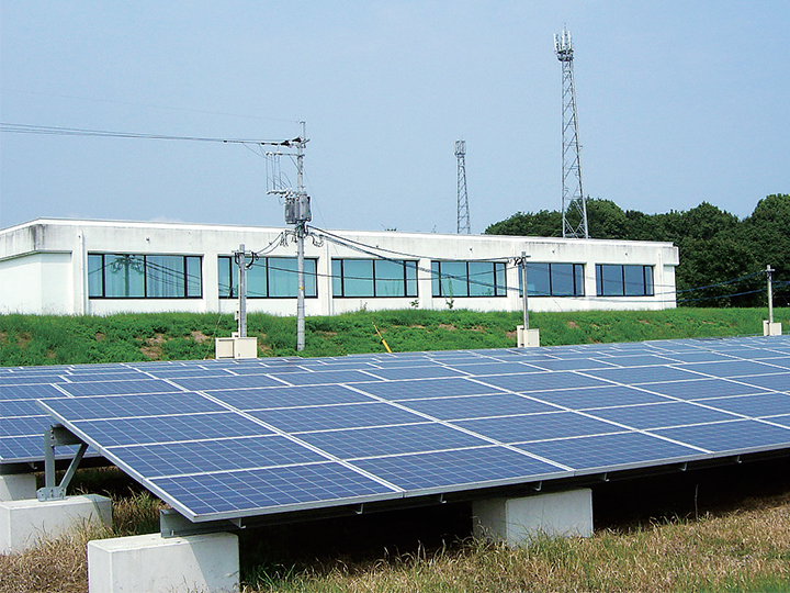 大分システムラボラトリの太陽光発電パネル