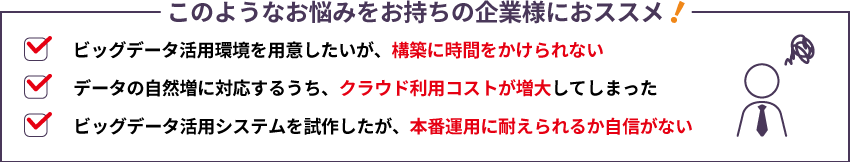 このようなお悩みをお持ちの企業様におススメ！